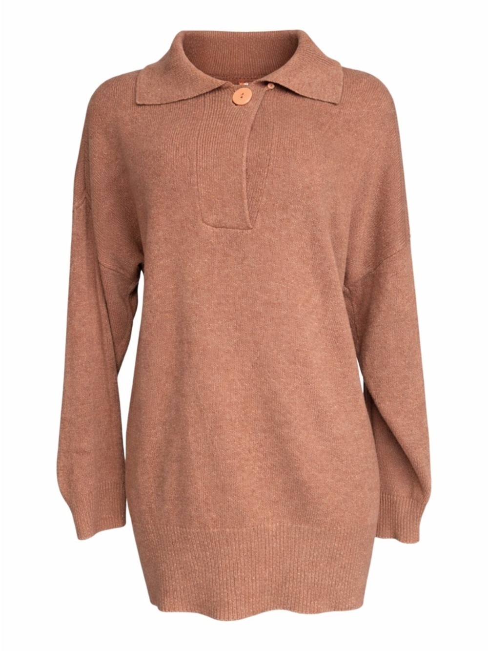 Vintage 90s Royal Silk silk/Angora blend Sweater - brown- large